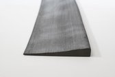 Rubber drempelhulp 1,6 x 15 x 100 cm met lijmlaag (zwart)