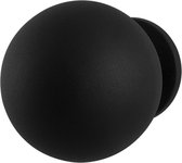 GPF Kogel voordeurknop 100 mm op rozet 70 mm zwart