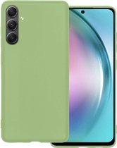 Hoes Geschikt voor Samsung A54 Hoesje Siliconen Back Cover Case - Hoesje Geschikt voor Samsung Galaxy A54 Hoes Cover Hoesje - Groen