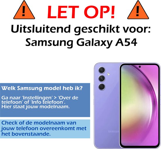 Coque Samsung A54 Siliconen Coque Arrière Avec 2x Protecteur D'écran - Coque Samsung Galaxy A54 Silicone - Zwart