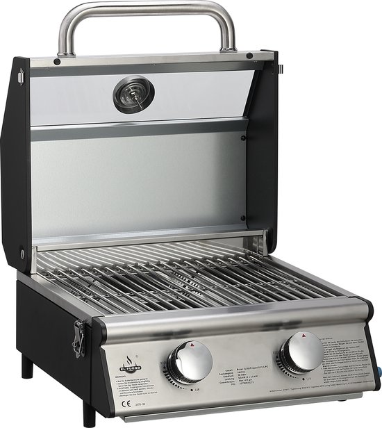 El Fuego Jesolo Tafel Gas Barbecue - Portable barbecue - Camping barbecue -  RVS - Met... | bol.com