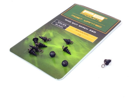 PB Products - Ring Baitscrew 360 - 10 stuks - Zwart van PB Products — afbeelding 4