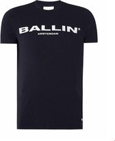 Ballin Amsterdam -  Heren Slim Fit  Original T-shirt  - Blauw - Maat XS