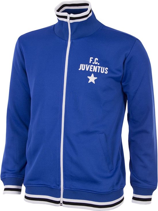 Juventus FC 1975 - 76 Veste de Foot Rétro Blue L