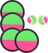 Afbeelding van het spelletje spel Catchball met 4 opvangschijven 2 balls klittenbandballspel