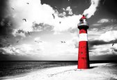 Fotobehang Lighthouse  | DEUR - 211cm x 90cm | 130g/m2 Vlies