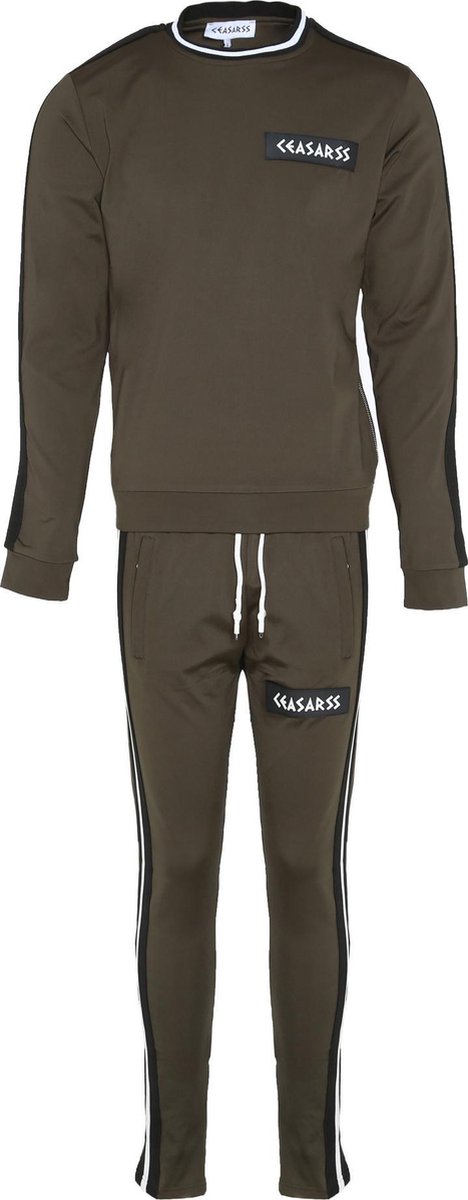 Ceasarss Ceasarss Tracksuit Crewneck Khaki Heren | bol