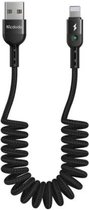 Mcdodo USB to Lightning Cable/kabel voor auto en thuis, CA-6410, veer, 1,8 m (zwart) voor iPhone 12,13,14