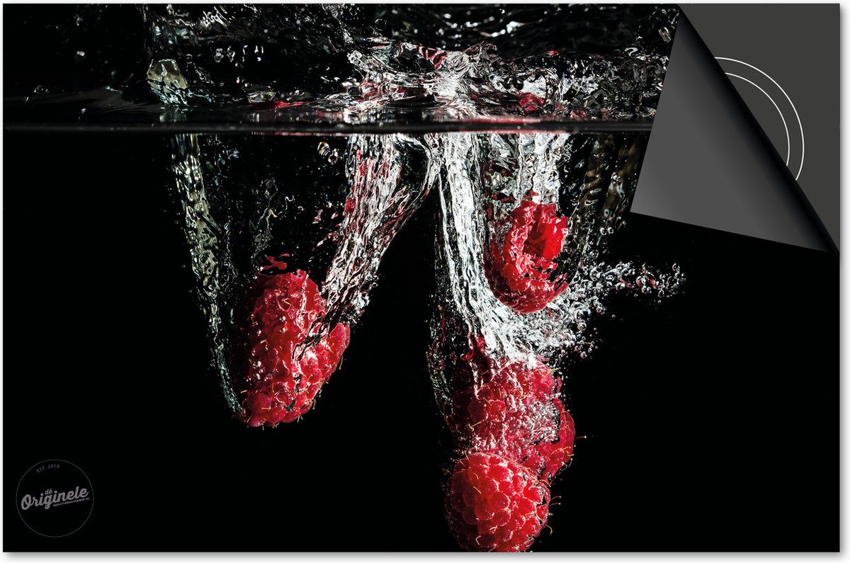 Inductie beschermer 77x51 - afdekplaat inductie mat - Dietrix Kookplaat beschermer - Base - Splash - Frambozen