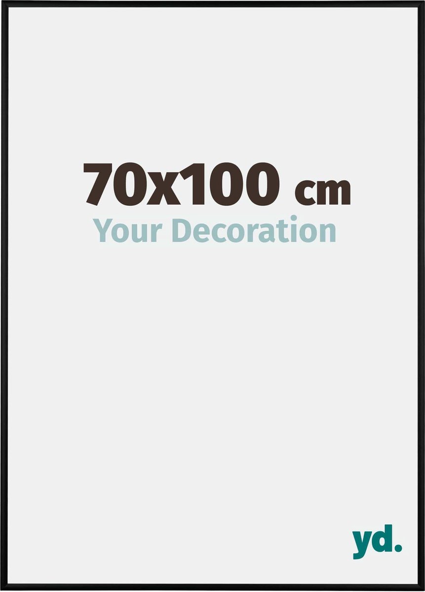 yd. Your Decoration - Fotolijst 70x100 cm - Aluminium - Zwart Mat - Kent