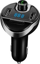 DrPhone BC6 Carkit - FM Transmitter - Autolader - Wireless Auto Bluetooth Kit - MP3-speler – Wireless Handsfree - SD-kaart - Met 2 USB poorten