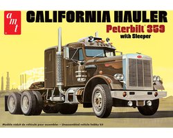 AMT Modelbouwpakket Militaire voertuigen - 1327 Peterbilt 359 Truck - California Hauler with Sleeper Plastic - 1:25 - Modelbouw