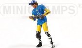 Figuur Valentino Rossi Standing Sachsenring MotoGP 2006 - 1:12 - Minichamps