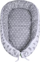 Lulando Babynest Multifunctioneel Gray Clouds Stars Gray