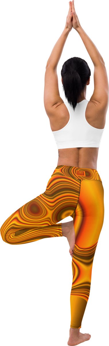 ll THE MOON Yoga Legging dames top kwaliteit, wordt per bestelling geprint, gesneden en handgenaaid met unieke originele print ontworpen door MOON