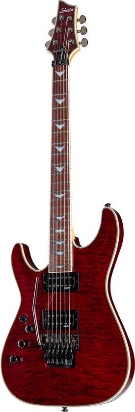 Schecter Omen Extreme 6 FR Lefthand Black Cherry - Guitare électrique pour gaucher