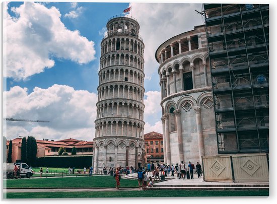 Acrylglas - Toren van Pisa - Italië - 40x30 cm Foto op Acrylglas (Met Ophangsysteem)