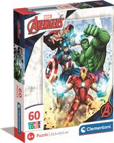 Clementoni - Puzzel 60 Stukjes Avengers, Kinderpuzzels, 5-7 jaar, 26193