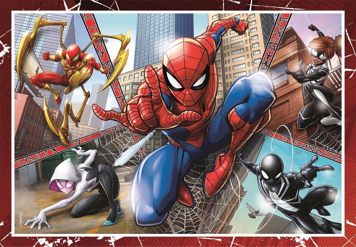 Clementoni - Puzzel - 4 in 1 - Spiderman - Puzzel Voor Kinderen - Supercolor — afbeelding 2