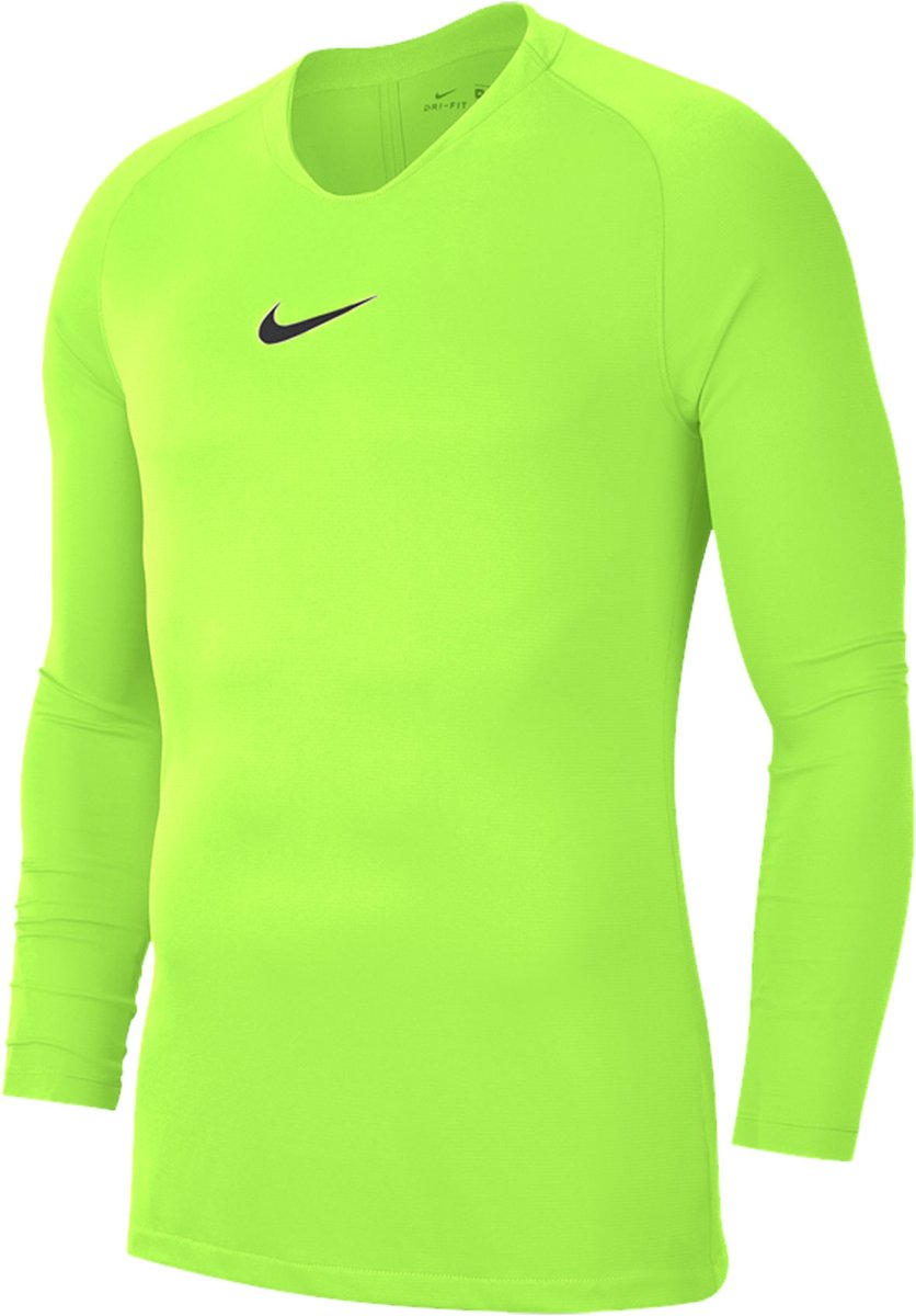 Nike Park Dry First Layer Longsleeve Thermoshirt Mannen Geel