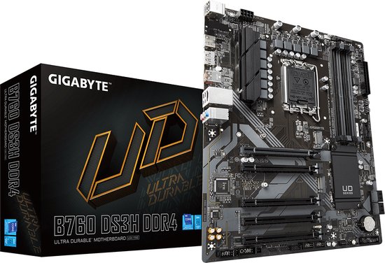 Motherboard Gigabyte B760 DS3H DDR4 DDR4 Intel Intel B760 LGA 1700