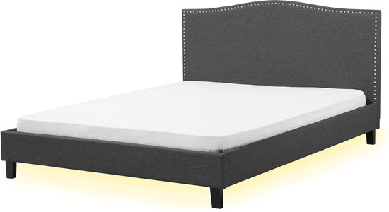 Fluwelen gestoffeerd bed, tweepersoonsbed, 160 x 200 cm
