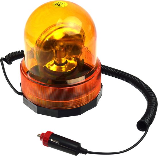 Gyrophare Ampoule - Oranje - Magnétique - 12V - GEKO