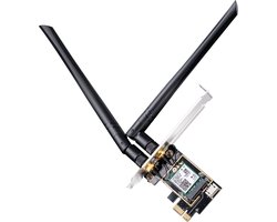 Cudy WE3000, Interne, Sans fil, PCI Express, WLAN / Bluetooth, Wi-Fi 6E (802.11ax), 2400 Mbit/s