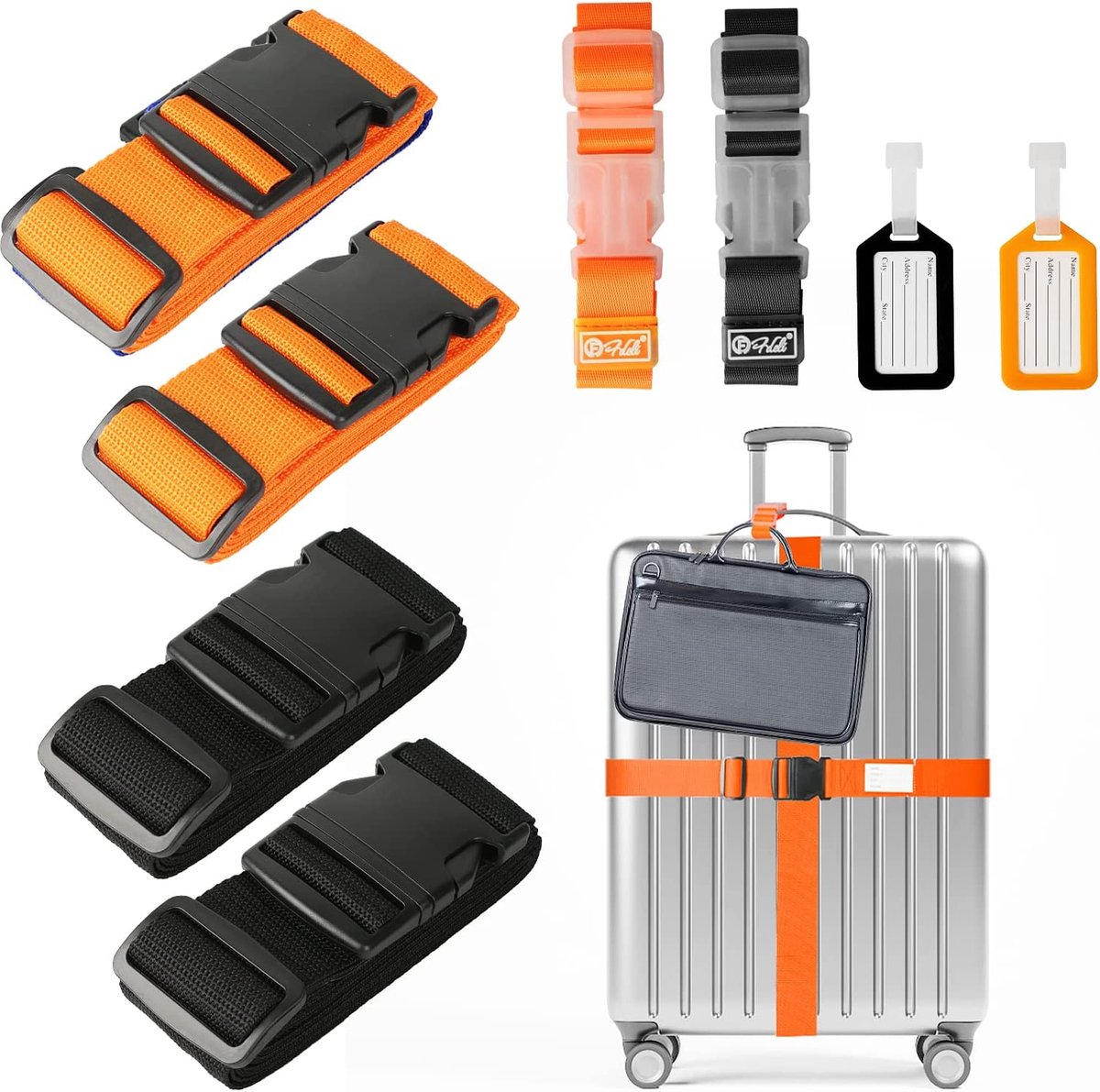 Kofferriemen set – Kofferriem – Reizen - Bagageband