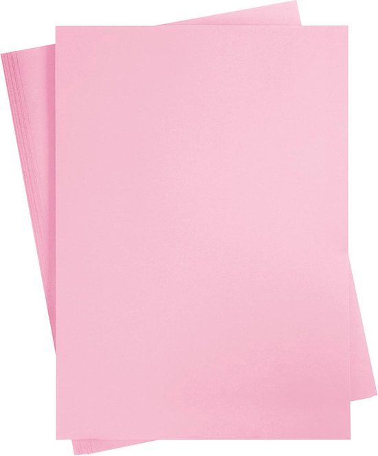 Carton coloré. A2 420x600 mm. 180 gr. mauve rose. 10 feuilles [HOB-21516]