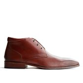 Travelin Gatwick Leather - Nette leren veterschoenen - Heren - Donkerbruin - Maat 48