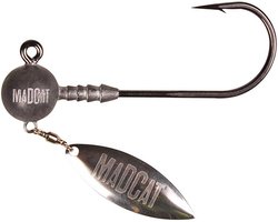 madcat - Jighead With Blade | Grijs | 60g | 2st - Grijs