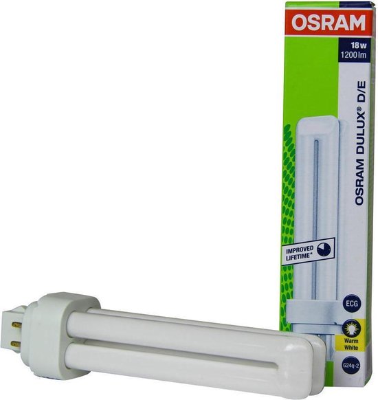 Osram DULUX ampoule fluorescente 18 W G24q-2 Blanc chaud