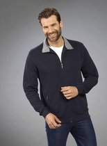 Sweatjack heren met ritssluiting marineblauw maat L