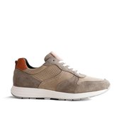 NoGRZ M.DeLayens - Leren heren sneaker - Taupe - Maat 43