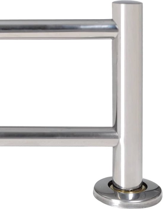 Ateco Set van 6 decoratieve buizen, roestvrij staal, zilverkleurig, 2 stuks