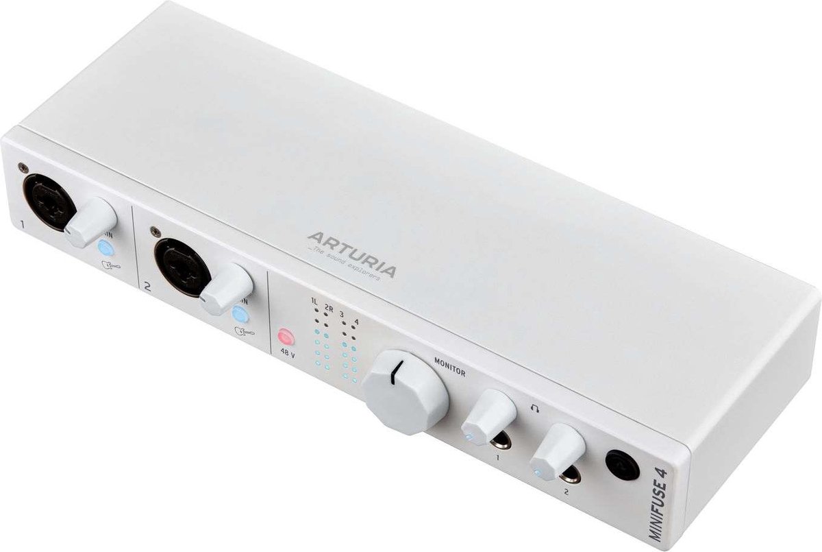 Arturia MiniFuse 4 White USB C audio interface