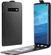 Samsung Galaxy S10 Flip Hoesje Verticaal Zwart