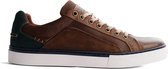 NoGRZ P.Johnson - Sportieve leren herensneaker - Bruin - Maat 43