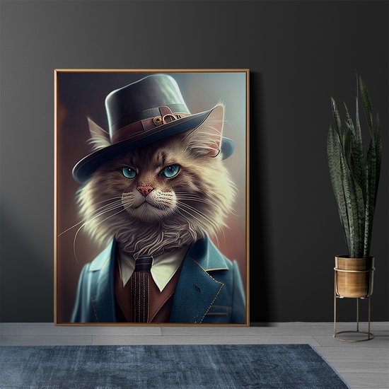 VFKLZCNYR 3D kat bedrukte muurdeken woondecoratie