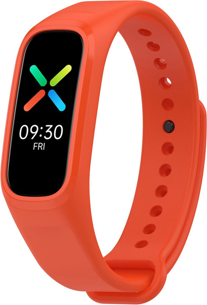 Siliconen bandje - geschikt voor OPPO Band - oranje