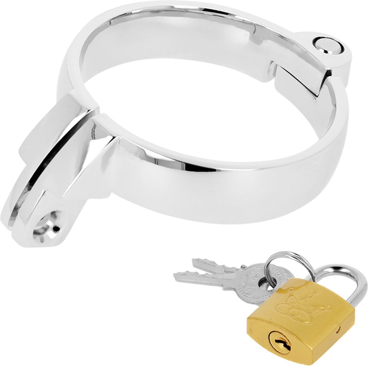Cage De Chasteté Cockor En Métal - Modèle 5 X 3 Cm, Couleur Argenté, Pour Homme