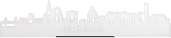 Standing Skyline Oldenzaal Wit Glanzend - 60 cm - Woondecoratie design - Decoratie om neer te zetten en om op te hangen - Meer steden beschikbaar - Cadeau voor hem - Cadeau voor haar - Jubileum - Verjaardag - Housewarming - Interieur -