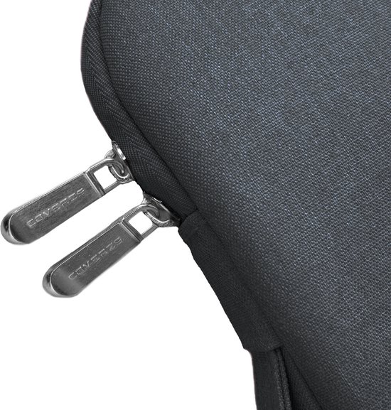 Housse pour ordinateur portable de luxe Coverzs 14 pouces et 15,6 pouces (bleu foncé) - convient pour ordinateur portable 14 pouces et ordinateur portable 15,6 pouces - Housse Macbook avec fermeture éclair - Housse hydrofuge avec poignée