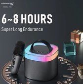 Viatel Creative RGB Siècle des Lumières coloré Mini karaoké haut-parleur Bluetooth sans fil Portable avec Microphone caisson de basses stéréo Plein air
