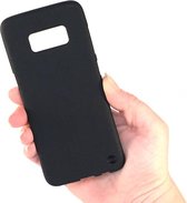 Mat Zwart Siliconen Gel TPU Cover / hoesje Samsung S8 SM-G950