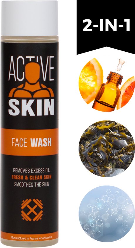 Activeskin Face Wash - Gezichtsreiniger - Acne - Face Scrub - face wash mannen - glycerine - exfoliant - 200ml