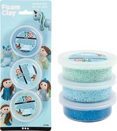 Foam Clay® Sets , blauw, lichtblauw, groen, metallic en glitter, 3x14gr
