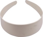 Plastic haarband, B: 40 mm, wit, 20 stuk/ 1 doos