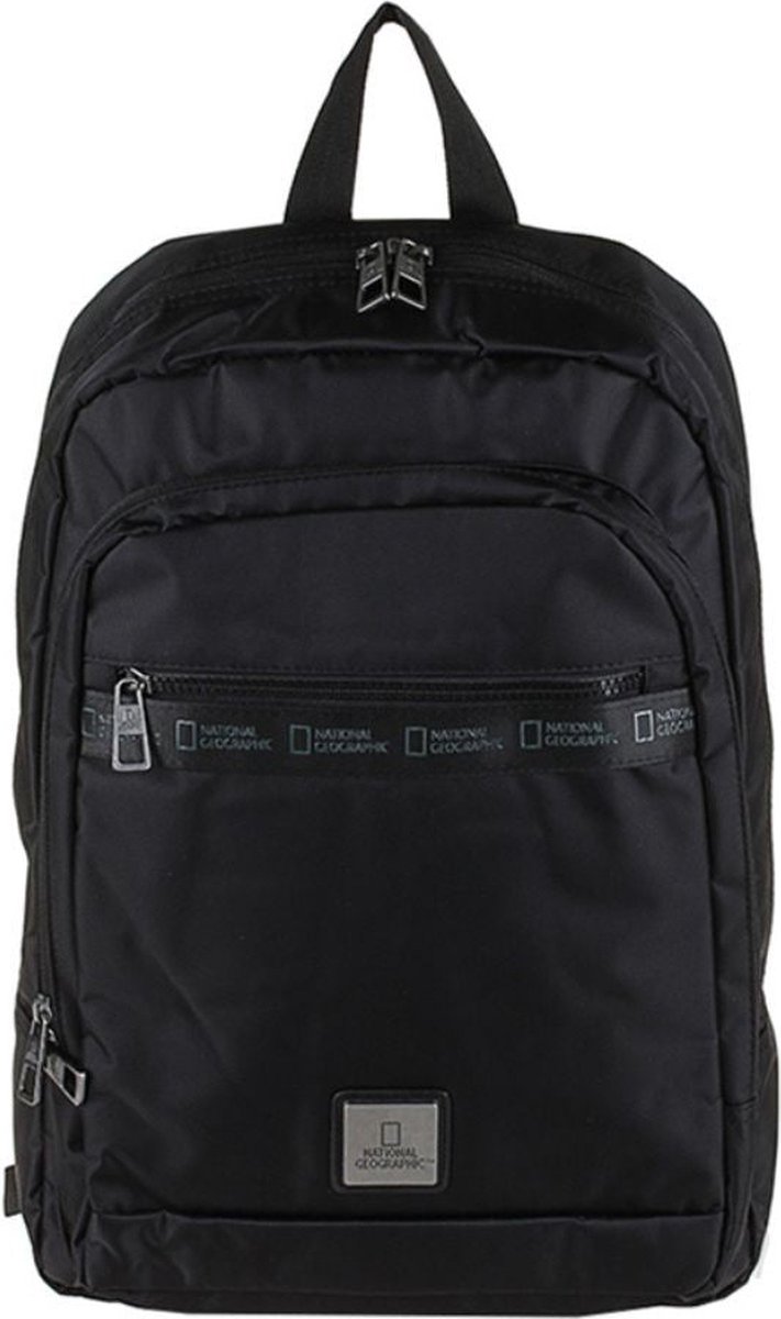 National Geographic Laptop Rugzak / Rugtas / Schooltas - 15 inch - New Generation - N04604 - Zwart - Zwart
